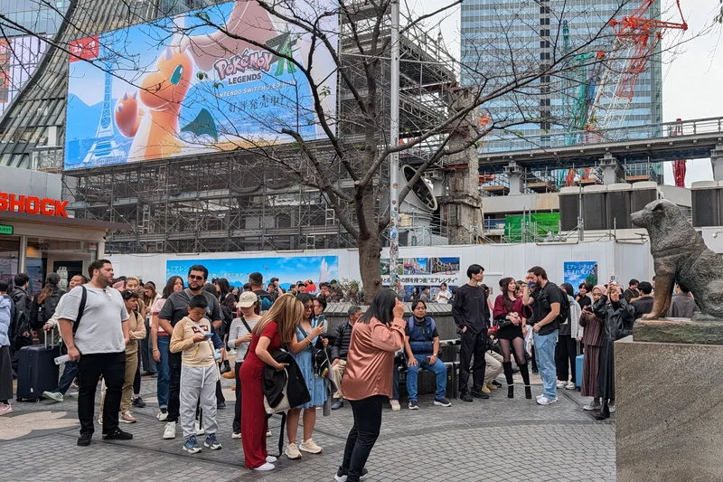 The Hachiko statue at Shibuya, Tokyo, Japan — photograph by Joli Rumi